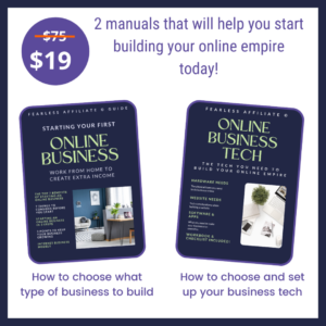 Your first online business plus the online business tech guide