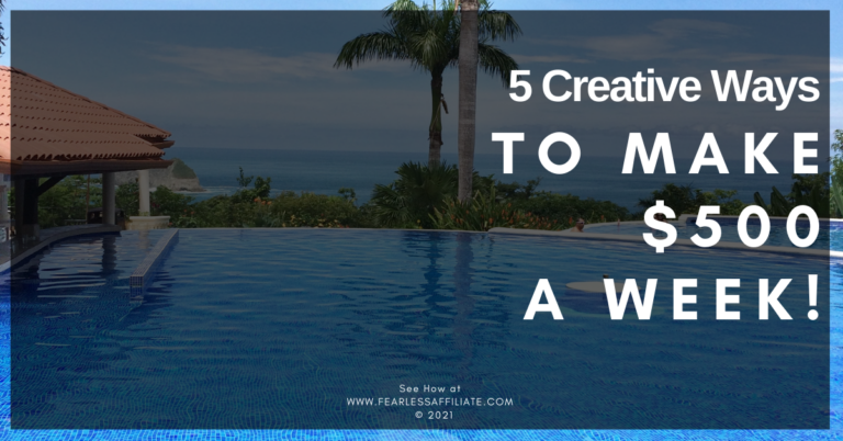 5 creative ways to make $500 a week