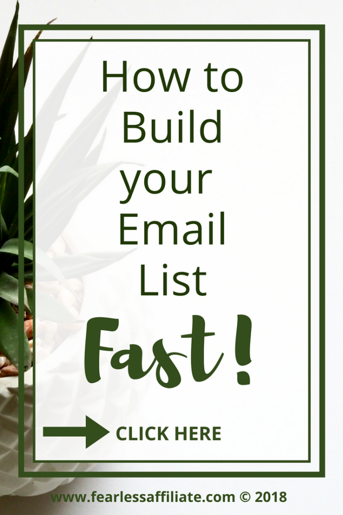 How To Build An Email List Fast Fearless Affiliate How To Build An Email List Fast Fearless Affiliate