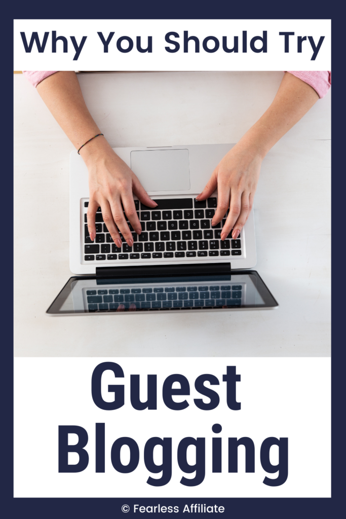 pin image for guest blogging
