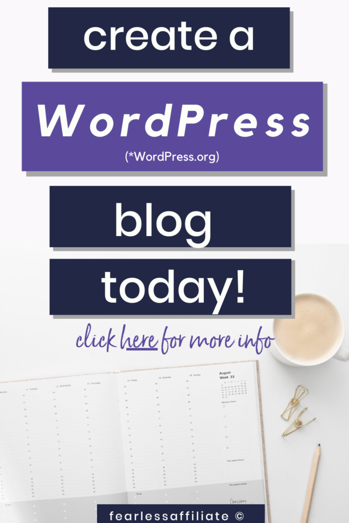 create a blog with wordpress