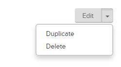 Duplicate or Delete button