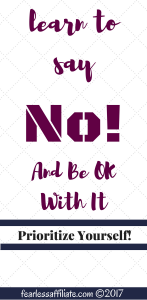 Learn to say No