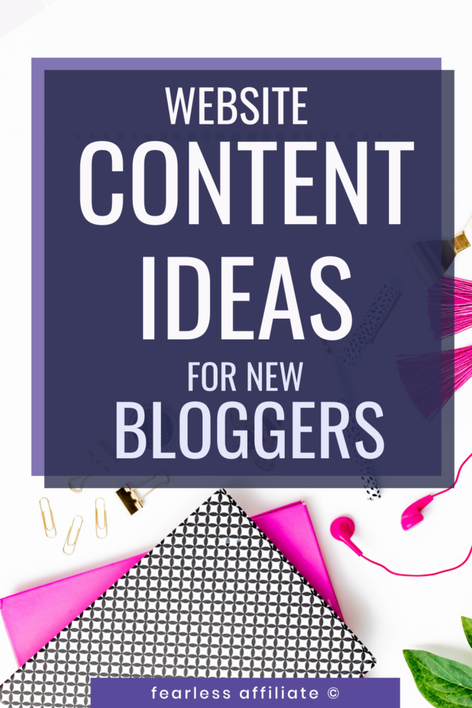 Website Content Ideas For New Bloggers